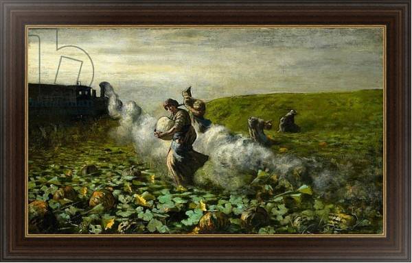 Постер The Pumpkin Harvest, 1897 с типом исполнения На холсте в раме в багетной раме 1.023.151