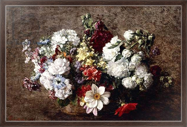 Постер Mixed Bouquet, 1882 с типом исполнения На холсте в раме в багетной раме 221-02