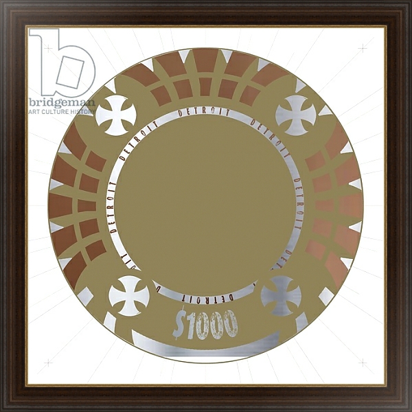 Постер PokerChip $1000, 2015, digital с типом исполнения На холсте в раме в багетной раме 1.023.151