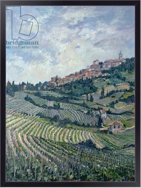 Постер Vineyards, Tuscany с типом исполнения На холсте в раме в багетной раме 221-01