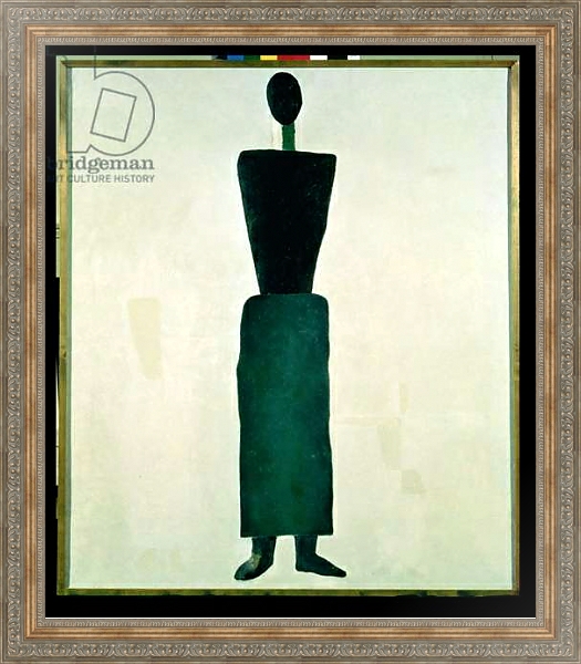 Постер Suprematist Female Figure, 1928-32 с типом исполнения На холсте в раме в багетной раме 484.M48.310