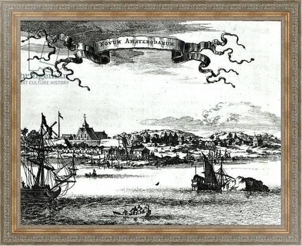 Постер Novum Amsterodamum, c.1667 с типом исполнения На холсте в раме в багетной раме 484.M48.310