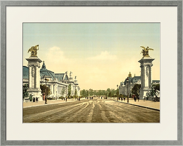 Постер Франция. Париж, проспект Никола II с типом исполнения Под стеклом в багетной раме 1727.2510