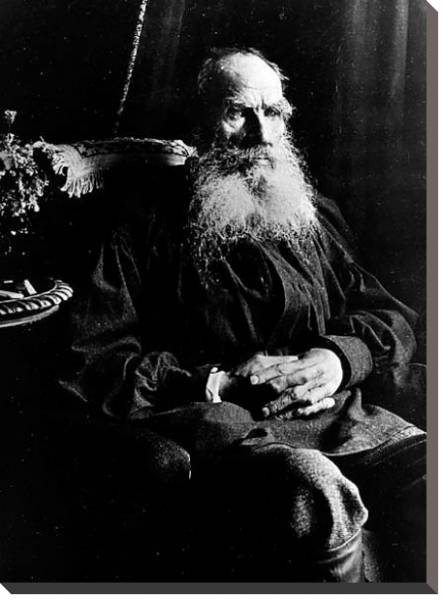 Постер Лев Толстой с типом исполнения На холсте без рамы