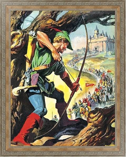 Постер Robin Hood 6 с типом исполнения На холсте в раме в багетной раме 484.M48.310