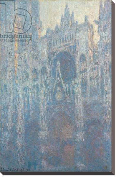 Постер The Portal of Rouen Cathedral in Morning Light, 1894 с типом исполнения На холсте без рамы