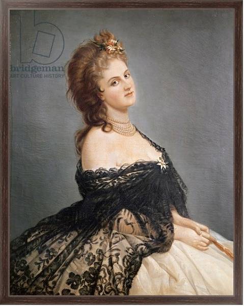 Постер Portrait of Virginia Oldoini Countess of Castiglione с типом исполнения На холсте в раме в багетной раме 221-02