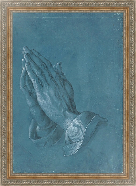 Постер Руки молящегося с типом исполнения На холсте в раме в багетной раме 484.M48.310