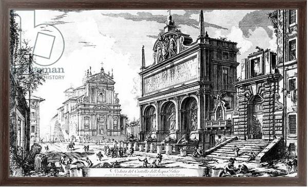 Постер View of the Fontana dell'Acqua Felice, c.1760 с типом исполнения На холсте в раме в багетной раме 221-02