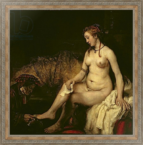 Постер Bathsheba Bathing, 1654 4 с типом исполнения На холсте в раме в багетной раме 484.M48.310