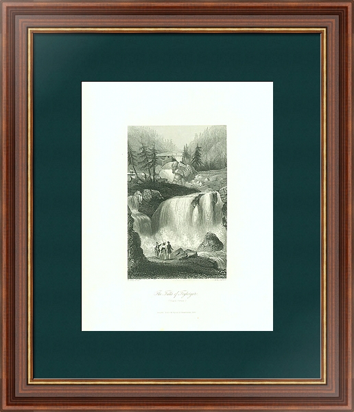 Постер The Falls of Tryberger (Black Forest) с типом исполнения С оформлением в багетной раме 35-M719P-83