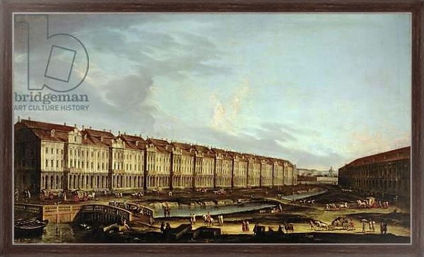 Постер View of the Twelve Colleges in St. Petersburg с типом исполнения На холсте в раме в багетной раме 221-02
