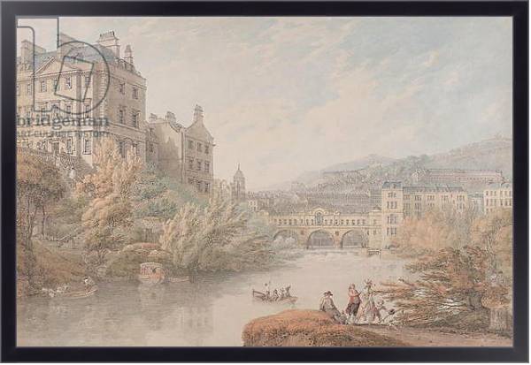 Постер View of Bath from Spring Gardens с типом исполнения На холсте в раме в багетной раме 221-01