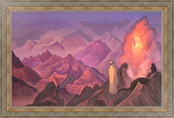 Постер Пророк Магомет с типом исполнения На холсте в раме в багетной раме 484.M48.310