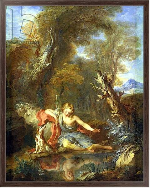 Постер Narcissus, 1728 с типом исполнения На холсте в раме в багетной раме 221-02
