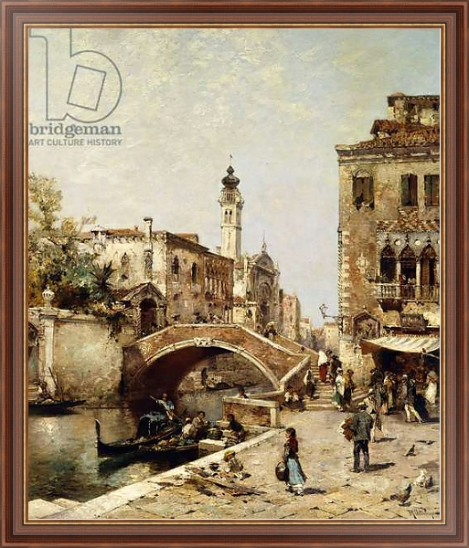 Постер Santa Catarina Canal, Venice, с типом исполнения На холсте в раме в багетной раме 35-M719P-83