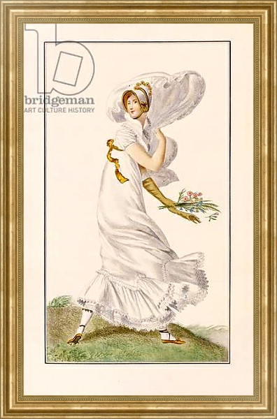 Постер Chiffon Promenade dress, 1812 с типом исполнения На холсте в раме в багетной раме NA033.1.051