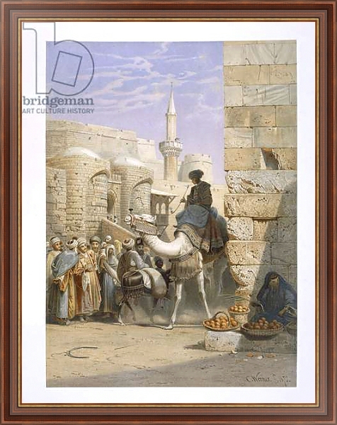 Постер Strassenlebon in Kairo с типом исполнения На холсте в раме в багетной раме 35-M719P-83