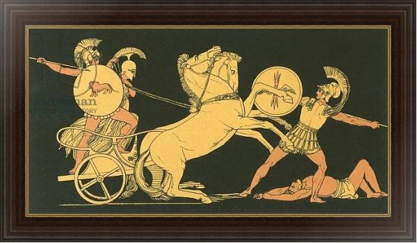 Постер Diomed casting his spear againt Ares с типом исполнения На холсте в раме в багетной раме 1.023.151