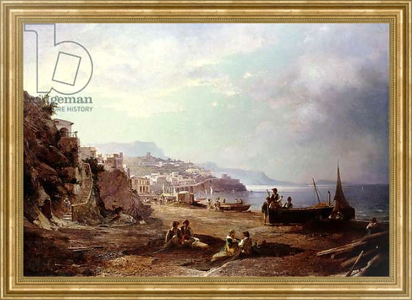 Постер Amalfi, с типом исполнения На холсте в раме в багетной раме NA033.1.051