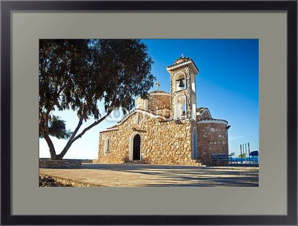 Постер Церковь Айос Элиас, Кипр с типом исполнения Под стеклом в багетной раме 221-01