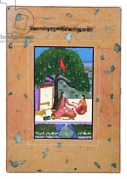 Постер Purva Ragini of Megh, c.1740-80 с типом исполнения На холсте без рамы