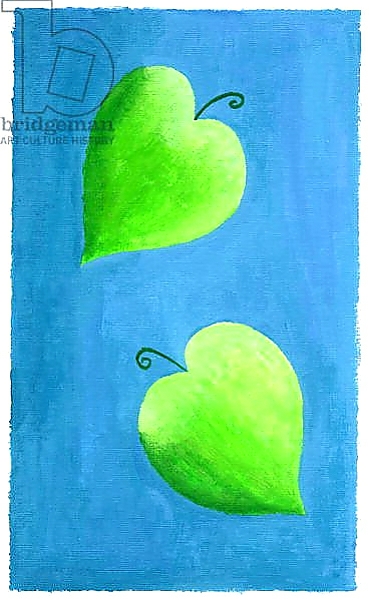 Постер Leaf Hearts, 2003 с типом исполнения На холсте без рамы