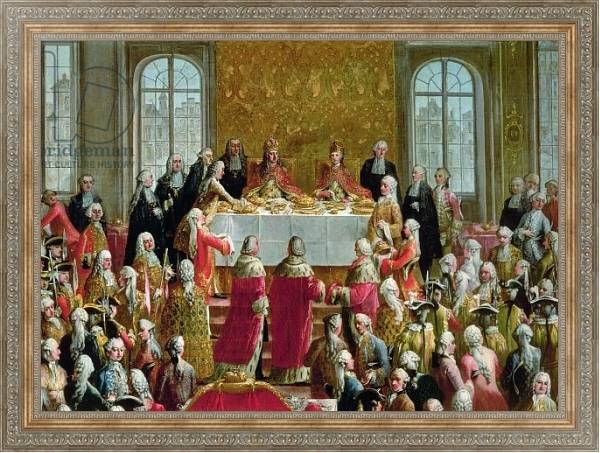Постер The Coronation Banquet of Joseph II, Emperor of Germany, 1764 с типом исполнения На холсте в раме в багетной раме 484.M48.310