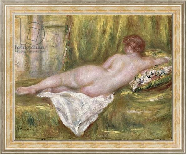 Постер Reclining Nude from the Back, Rest after the Bath, c.1909 с типом исполнения На холсте в раме в багетной раме NA053.0.115