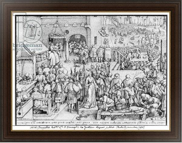 Постер Justice, 1559 с типом исполнения На холсте в раме в багетной раме 1.023.151