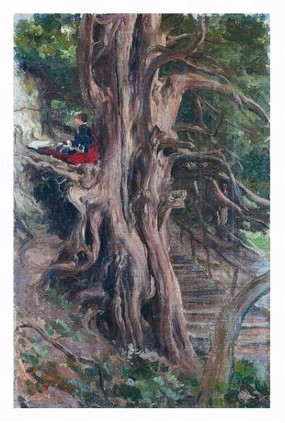 Постер Деревья в кливдене с типом исполнения На холсте в раме в багетной раме 221-03