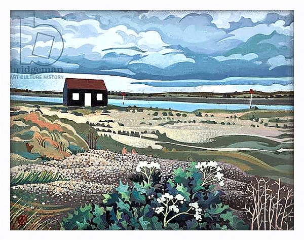 Постер Hut, Rye Harbour 1 с типом исполнения На холсте в раме в багетной раме 221-03
