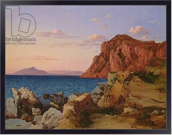 Постер Rocky Landscape, 19th century с типом исполнения На холсте в раме в багетной раме 221-01