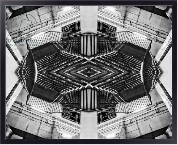 Постер Escher Stairwell, 2015 с типом исполнения На холсте в раме в багетной раме 221-01