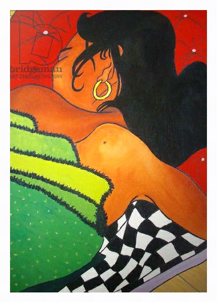 Постер Sleeping girl, 2001, oil on canvas с типом исполнения На холсте в раме в багетной раме 221-03