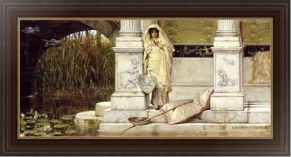 Постер Roman Fisher Girl, 1873 с типом исполнения На холсте в раме в багетной раме 1.023.151