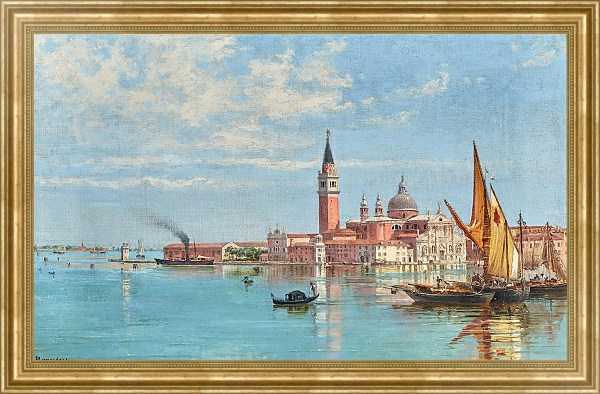 Постер Venice, a View of San Giorgio Maggiore с типом исполнения На холсте в раме в багетной раме NA033.1.051