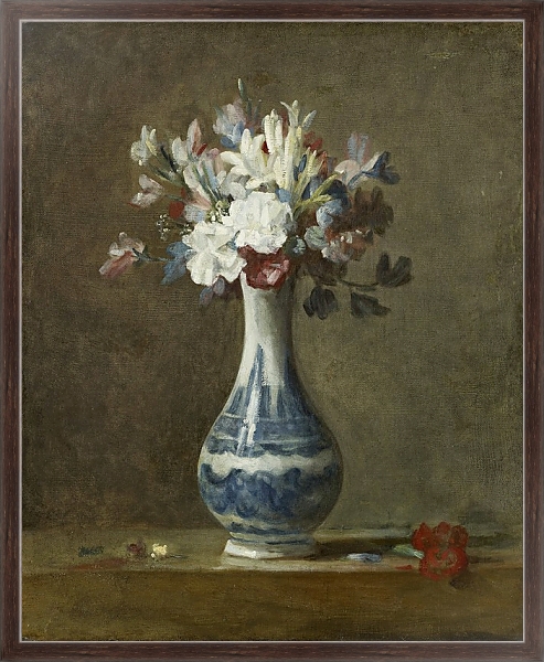 Постер A Vase of Flowers с типом исполнения На холсте в раме в багетной раме 221-02