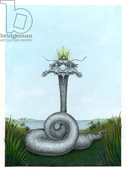Постер The Snake King, 1982, Mixed Media с типом исполнения На холсте без рамы