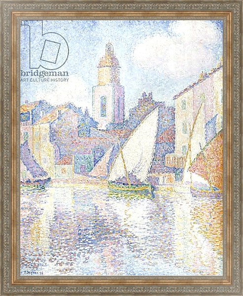Постер Bell Tower at Saint Tropez, 1896 с типом исполнения На холсте в раме в багетной раме 484.M48.310