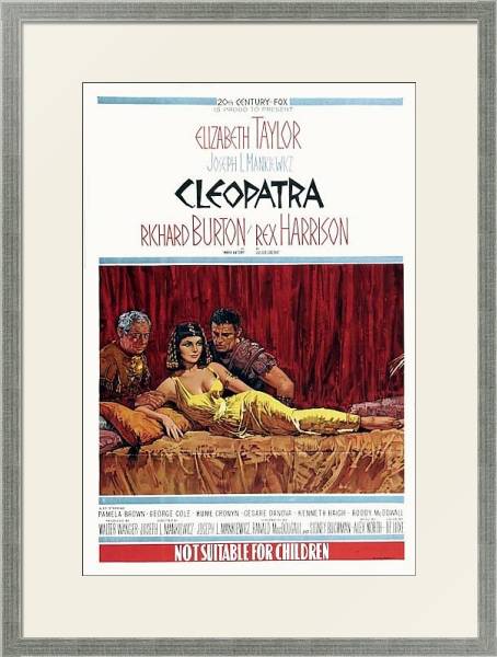 Постер Poster - Cleopatra (1963) 4 с типом исполнения Под стеклом в багетной раме 1727.2510