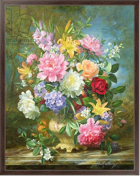 Постер Peonies and mixed flowers с типом исполнения На холсте в раме в багетной раме 221-02.QA