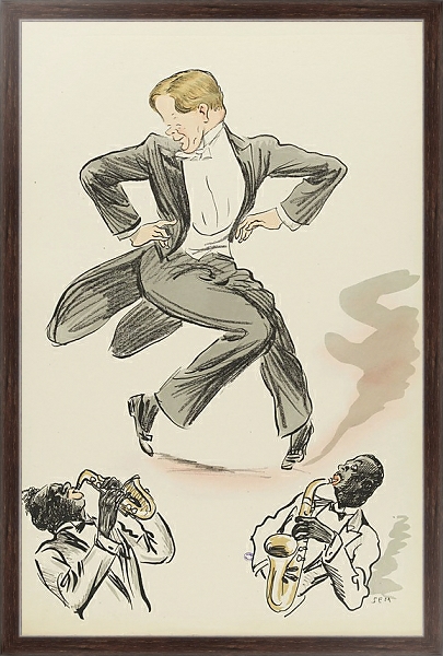 Постер Rip danse le charleston с типом исполнения На холсте в раме в багетной раме 221-02