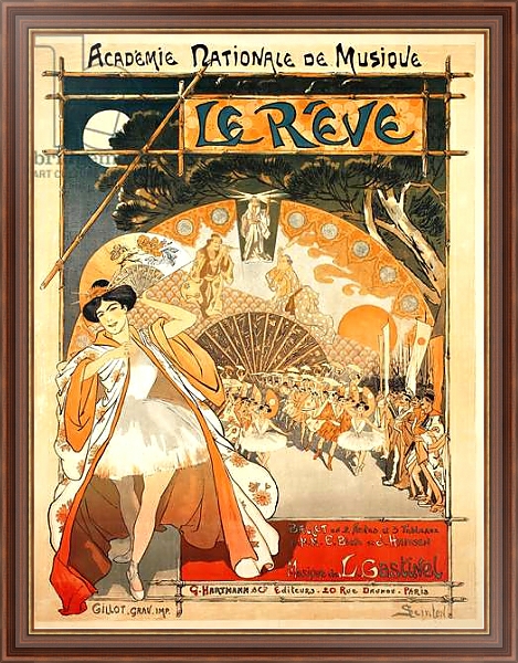 Постер The Dream, 1891 с типом исполнения На холсте в раме в багетной раме 35-M719P-83