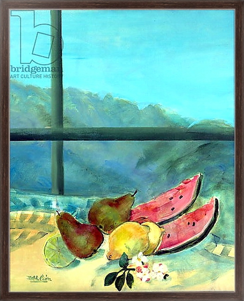 Постер Still Life with Watermelon с типом исполнения На холсте в раме в багетной раме 221-02