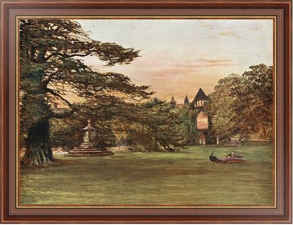 Постер Garden of Newstead Abbey с типом исполнения На холсте в раме в багетной раме 35-M719P-83