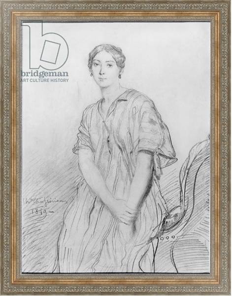 Постер Portrait of Alice Ozy, 1849 с типом исполнения На холсте в раме в багетной раме 484.M48.310