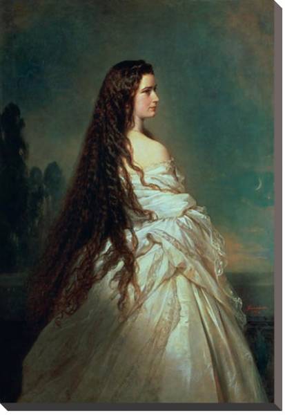 Постер Elizabeth of Bavaria, wife of Emperor Franz Joseph I of Austria с типом исполнения На холсте без рамы