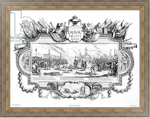 Постер The Pyre, plate 13 of 'The Miseries and Misfortunes of War', Fructus Belli с типом исполнения На холсте в раме в багетной раме 484.M48.310