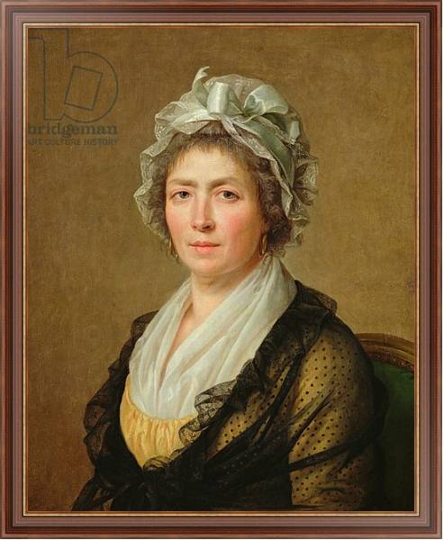 Постер Portrait of a woman, or the governess of the the artist's children с типом исполнения На холсте в раме в багетной раме 35-M719P-83